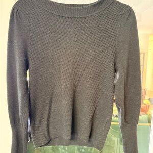 RW&CO. Charcoal Ribbed Crew Neck Sweater